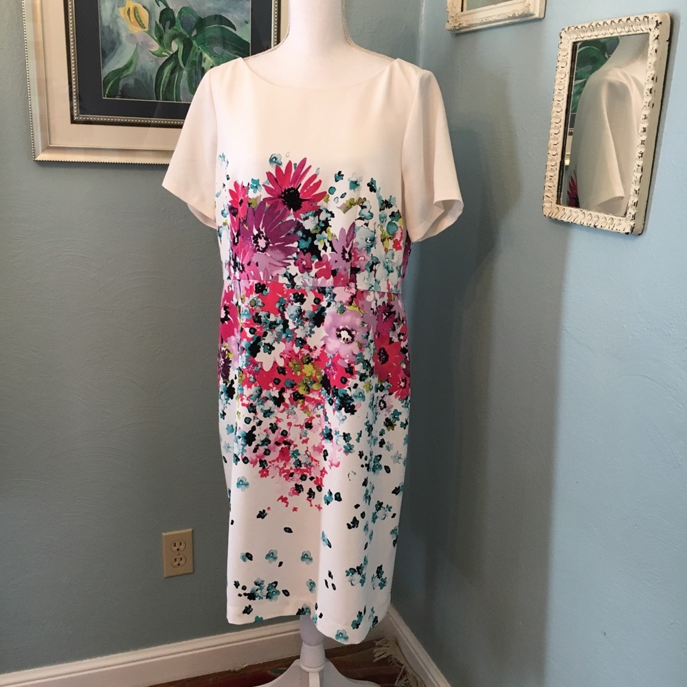 NWT Ann Taylor Dress - Size 14 Lovely Floral Print